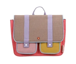 Mochila Escolar Sticky Lemon Gingham Flower Rose