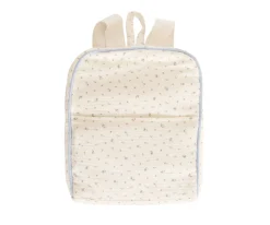 Mochila Flor Azul Personalizable