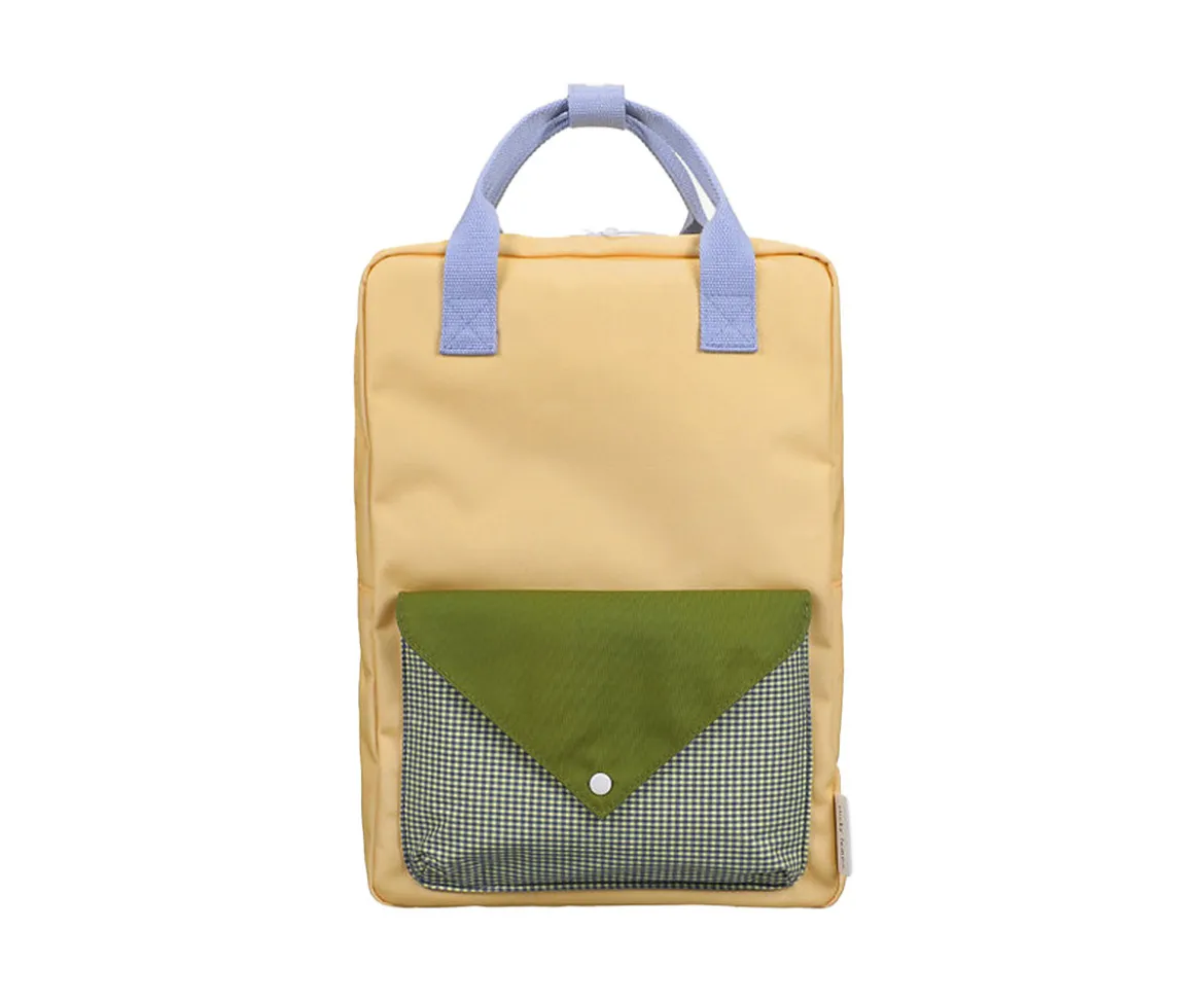 Mochila Grande Personalizable Sticky Lemon Envelope Twiggy Beige