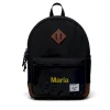 Mochila Herschel Heritage Kids Black Saddle Brown Personalizable