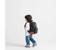 Mochila Herschel Heritage Kids Black Saddle Brown Personalizable