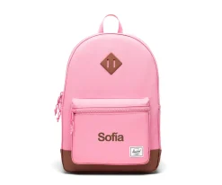 Mochila Herschel Heritage Youth Personalizable Cashmere Rose Saddle Brown
