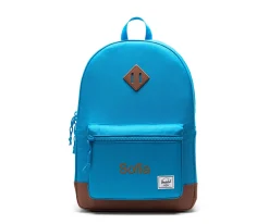 Mochila Herschel Heritage Youth Personalizable French Blue Saddle Bronw