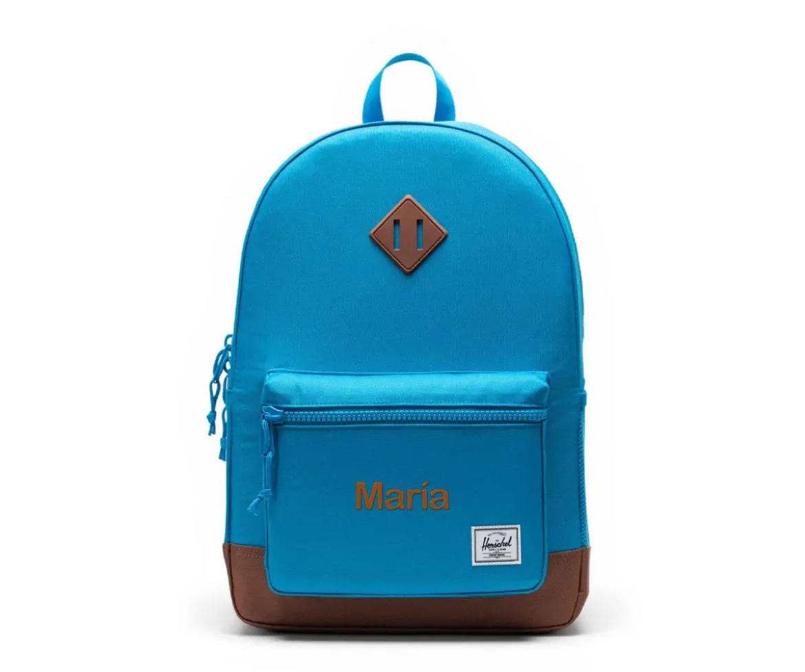 Mochila Herschel Heritage Youth Personalizable Hawaiian Surf Saddle Brown