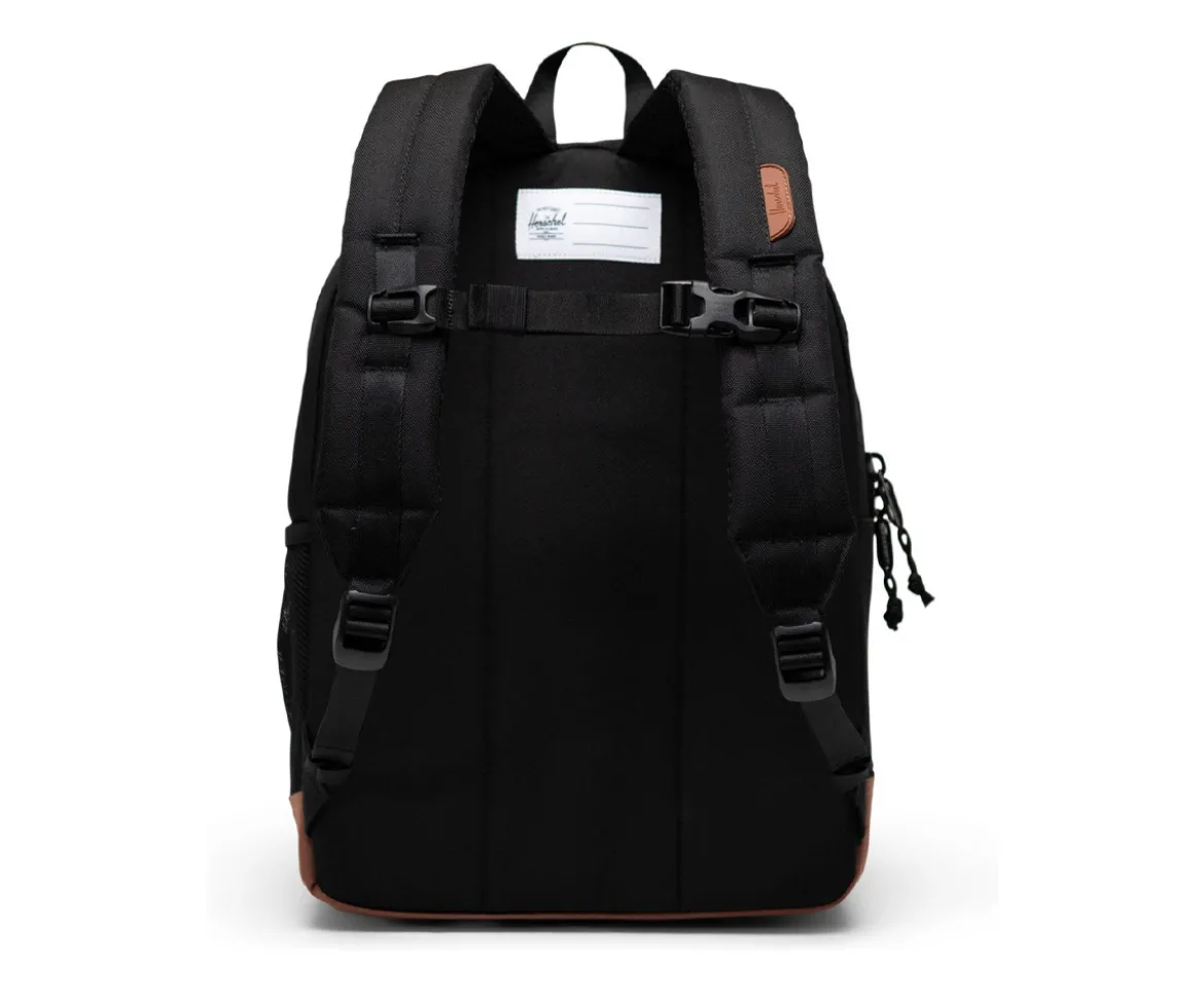 Mochila Herschel New Heritage Kids Personalizable Black Saddle Brown