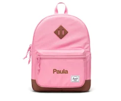 Mochila Herschel New Heritage Kids Personalizable Cashmere Rose Saddle Brown