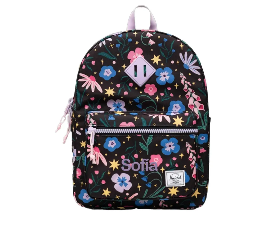 Mochila Herschel New Heritage Kids Personalizable Enchanted Garden