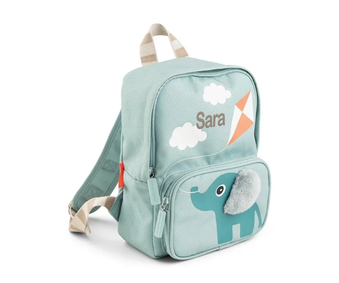Mochila Infantil Canvas Elphee Blue Personalizable