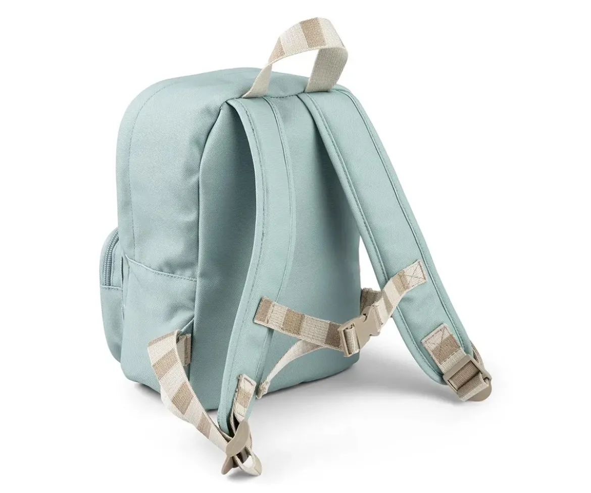 Mochila Infantil Canvas Elphee Blue Personalizable