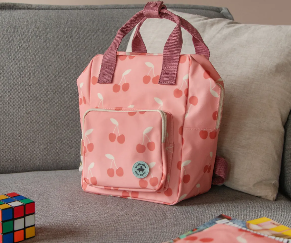 Mochila Infantil Cherries Pink Personalizable