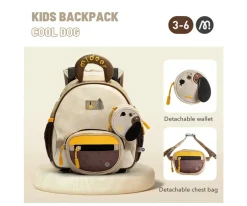 Mochila Infantil con Riñonera y Monedero Zorro