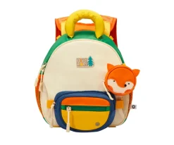 Mochila Infantil con Riñonera y Monedero Zorro