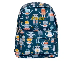 Mochila Infantil Mini Robots Personalizable