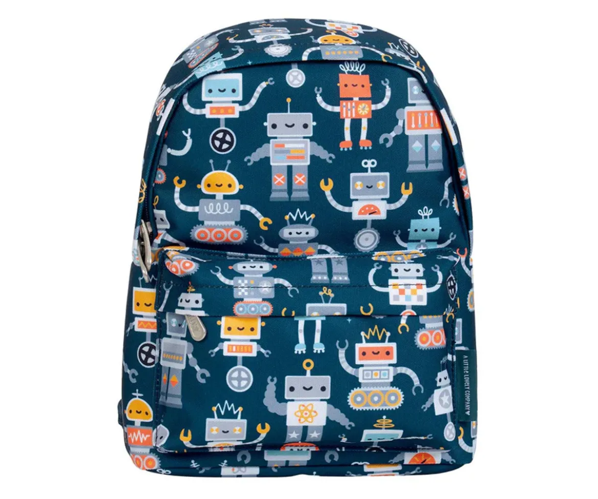 Mochila Infantil Mini Robots Personalizable