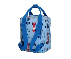 Mochila Infantil Race Cars Blue Personalizable