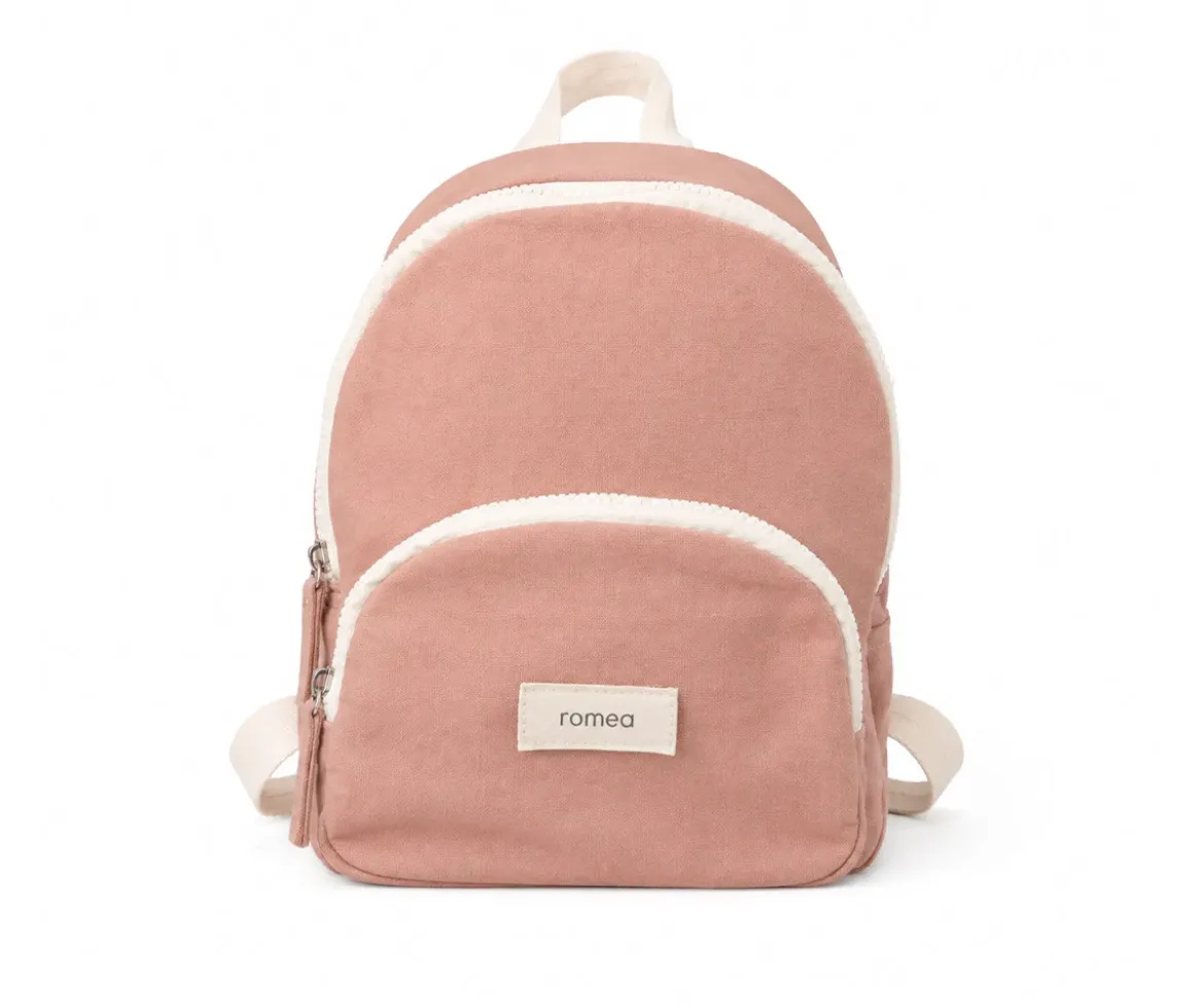 Mochila Infantil Romane Rose Poudré Personalizable