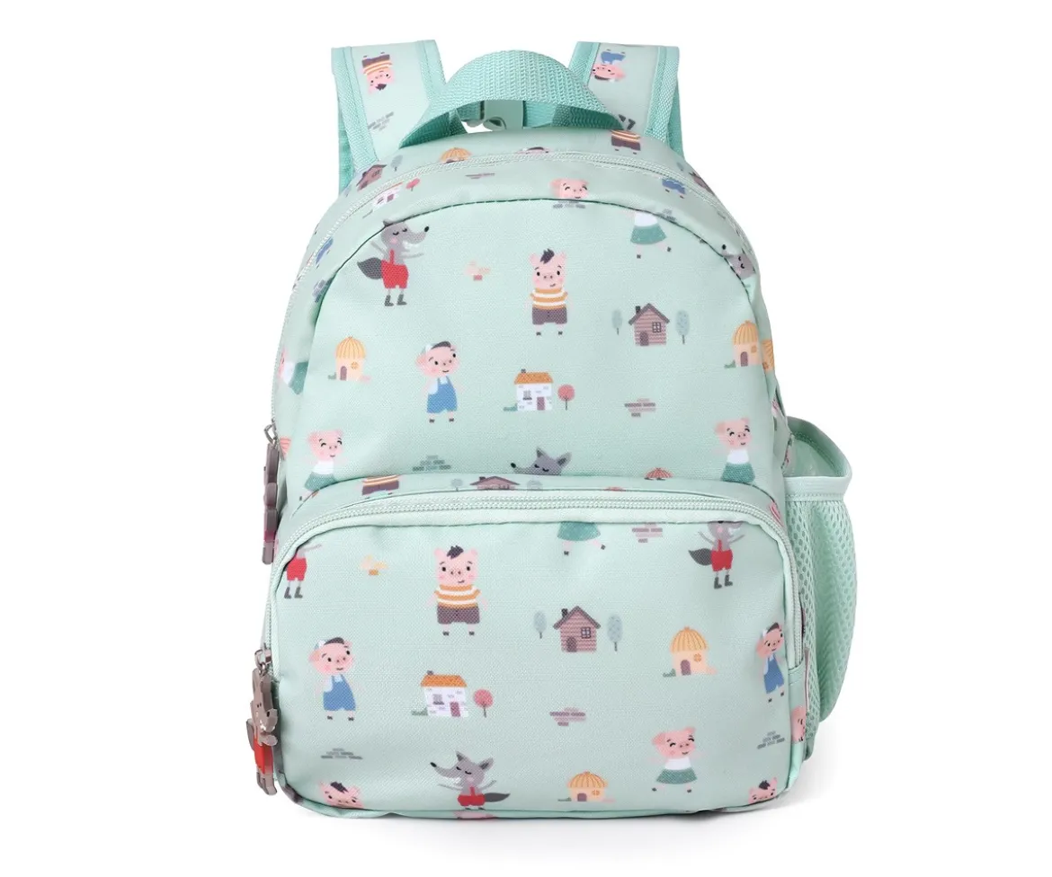Mochila Infantil The Three Little Pigs Personalizable