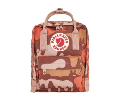 Mochila Kanken Graphics Mini Chalk Rose-Hidden Animals
