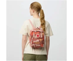 Mochila Kanken Graphics Mini Chalk Rose-Hidden Animals