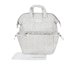 Mochila Little Bloom Flor Gris