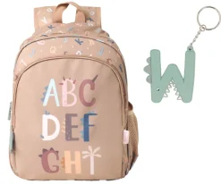 Mochila Mediana Funny Letters + Llavero Personalizable
