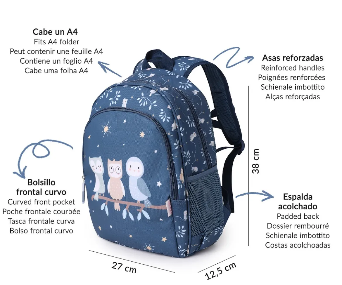 Mochila Mediana Magical Forest + Llavero Personalizable