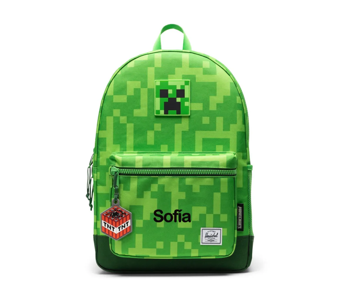 Mochila Minecraft Personalizable Herschel Heritage Youth Creeper