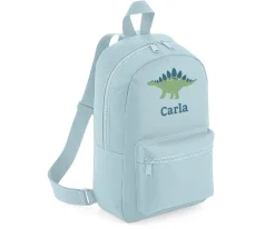 Mochila Mini Fashion Azul Personalizada Dinosaurios