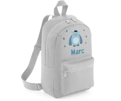 Mochila Mini Fashion Gris Personalizada Little Monster