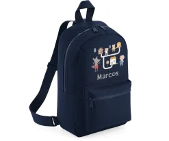 Mochila Mini Fashion Marino Personalizada The Three Little Pigs