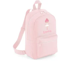 Mochila Mini Fashion Rosa Personalizada Bailarina