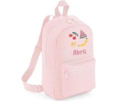 Mochila Mini Fashion Rosa Personalizada Fruits