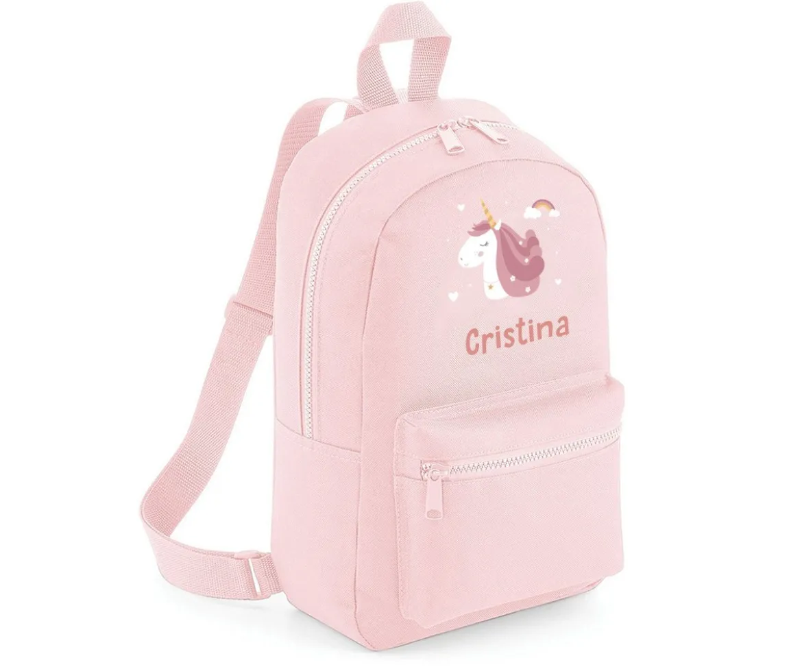 Mochila Mini Fashion Rosa Personalizada Magical Unicorn