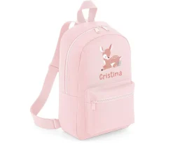 Mochila Mini Fashion Rosa Personalizada Sweet Deer