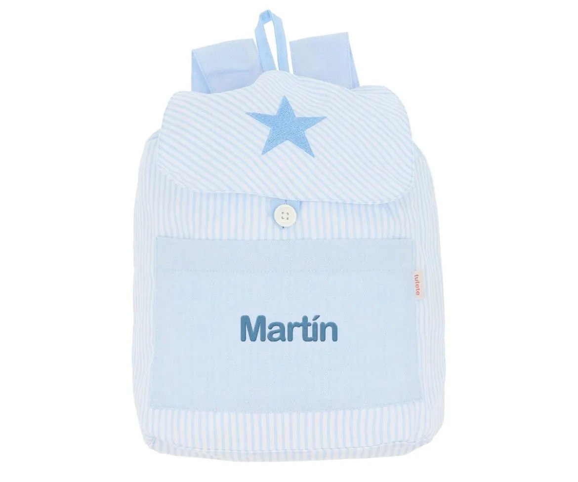 Mochila Pequeña Oxford Azul Personalizable