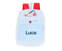 Mochila Pequeña Vichy Circus Show Personalizable