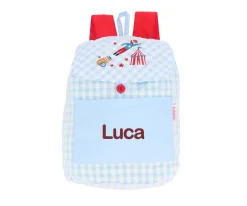 Mochila Pequeña Vichy Circus Show Personalizable