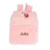 Mochila Pequeña Vichy Magical Unicorn Personalizable
