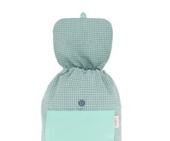 Mochila Pequeña Vichy Pandas in Space Personalizable