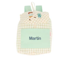 Mochila Pequeña Vichy The Wooden Boy Personalizable