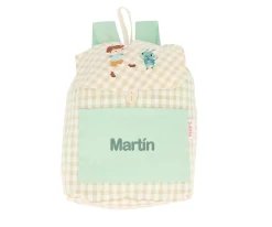 Mochila Pequeña Vichy The Wooden Boy Personalizable