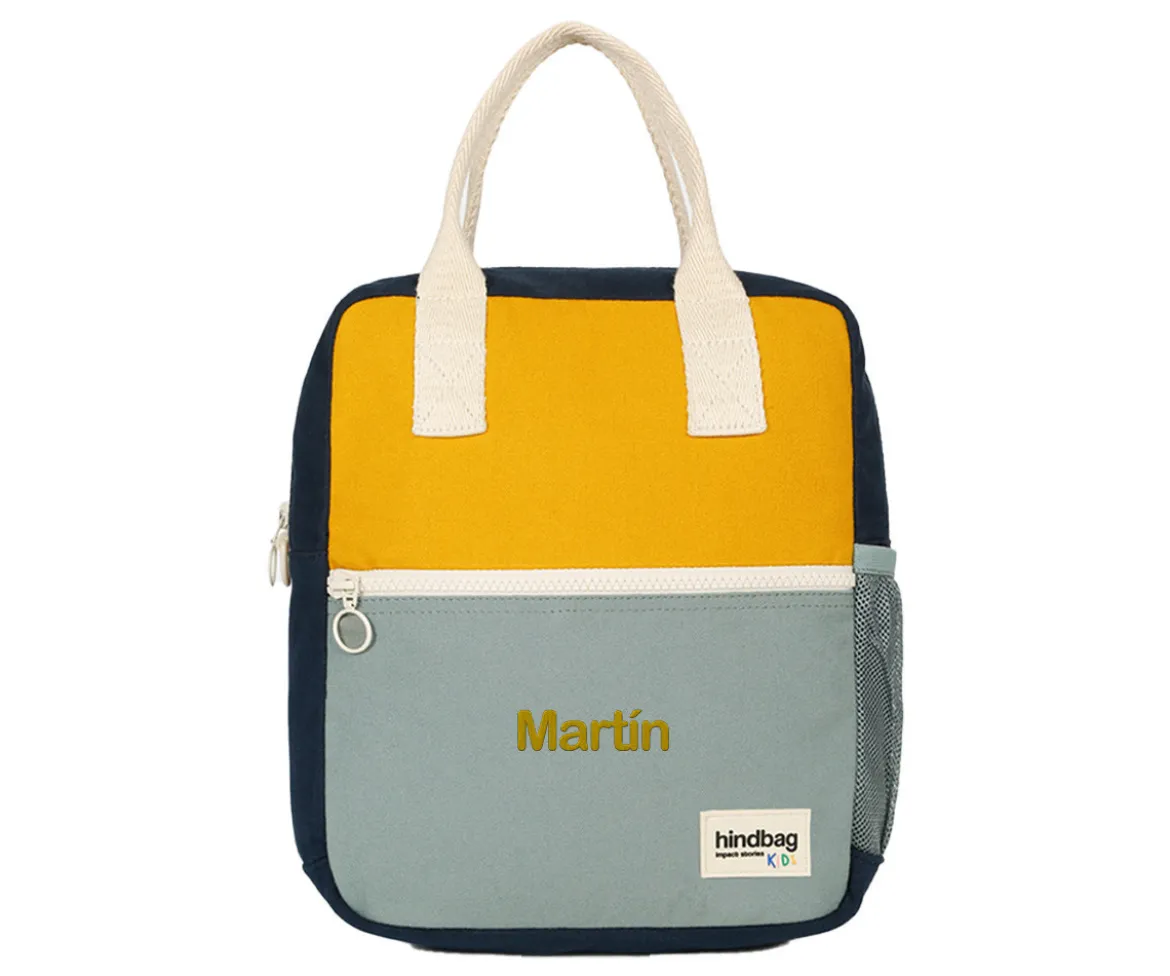 Mochila Preescolar Arthur Tricolor Amarillo Personalizable