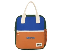 Mochila Preescolar Arthur Tricolor Azul Eléctrico Personalizable
