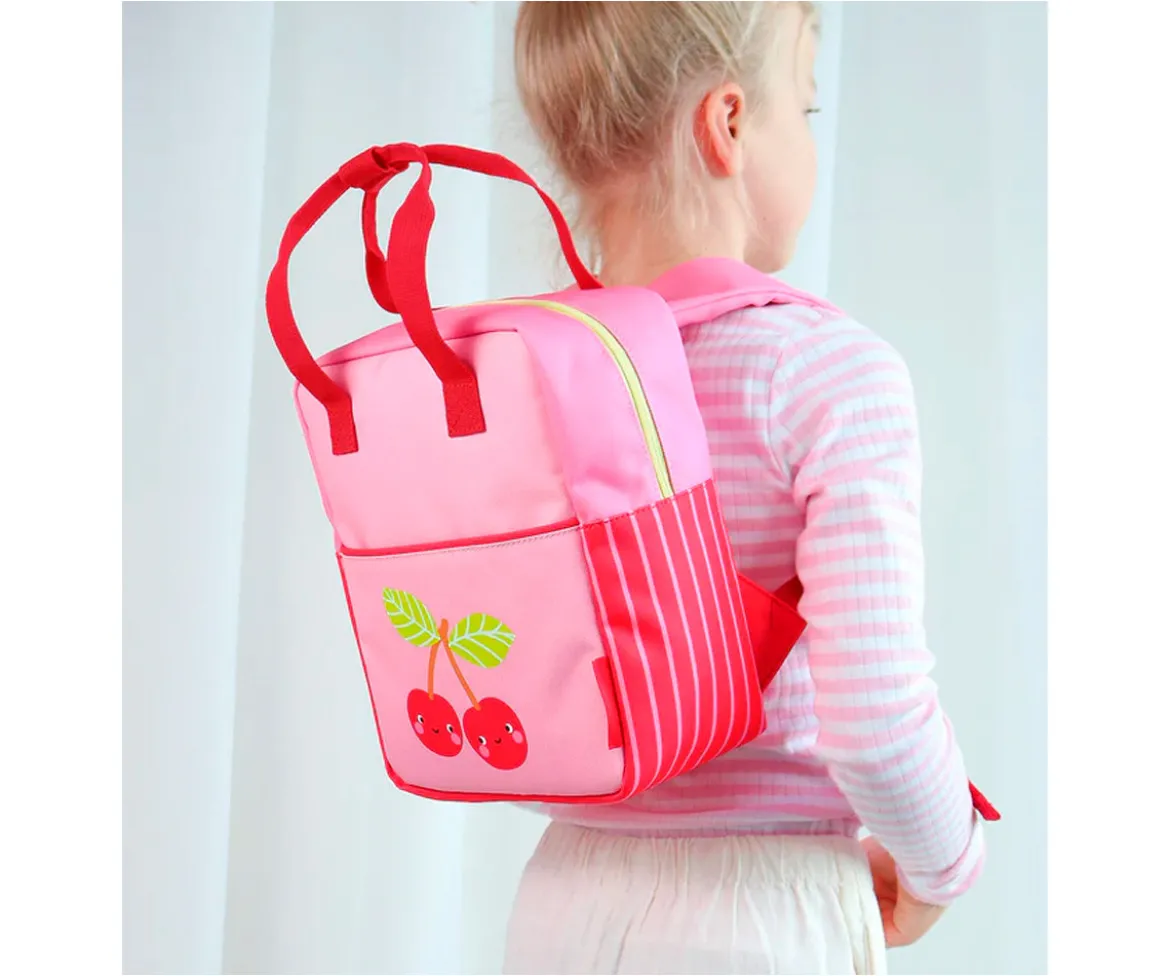 Mochila Preescolar Happy Cherries Personalizable