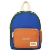 Mochila Preescolar Romy Tricolor Azul Eléctrico Personalizable