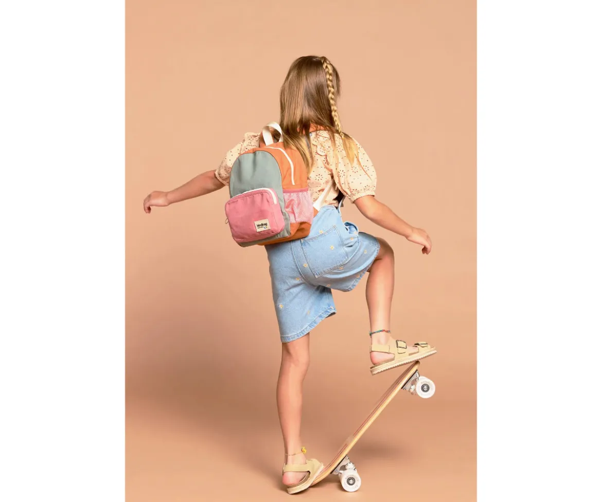 Mochila Preescolar Romy Tricolor Sage Personalizable