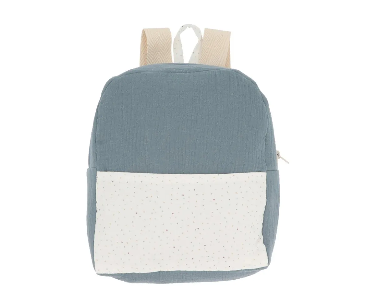 Mochila Rainbow Dots Azul Personalizable