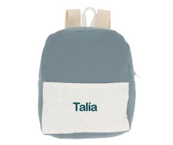 Mochila Rainbow Dots Azul Personalizable