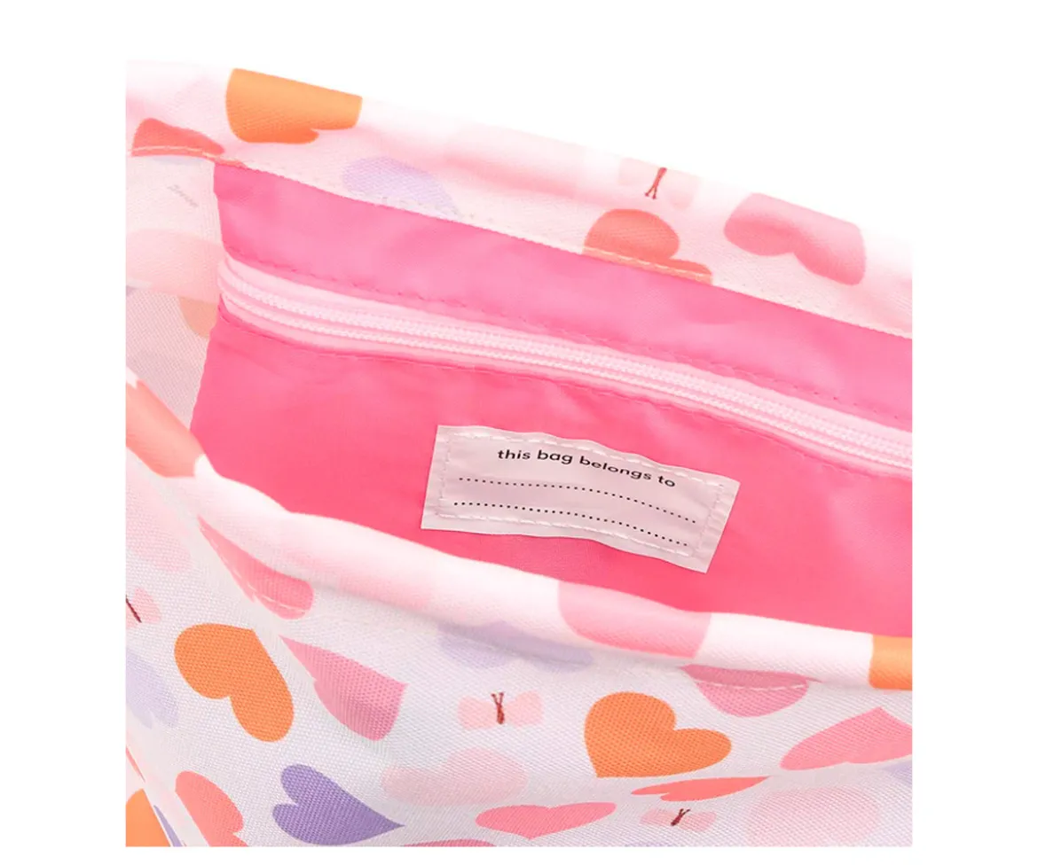 Mochila Saco Corazones Personalizable