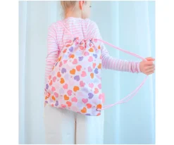 Mochila Saco Corazones Personalizable